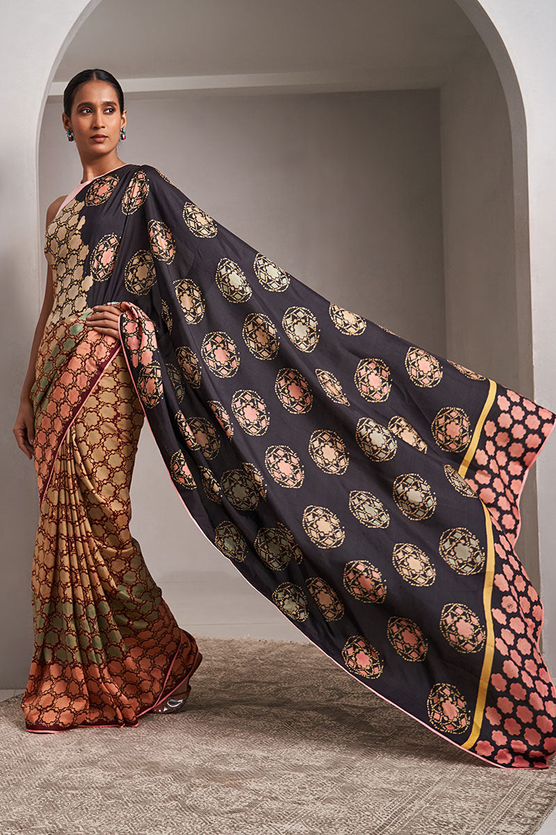 Madhuri Mulberry Silk Hand blockprinted saree