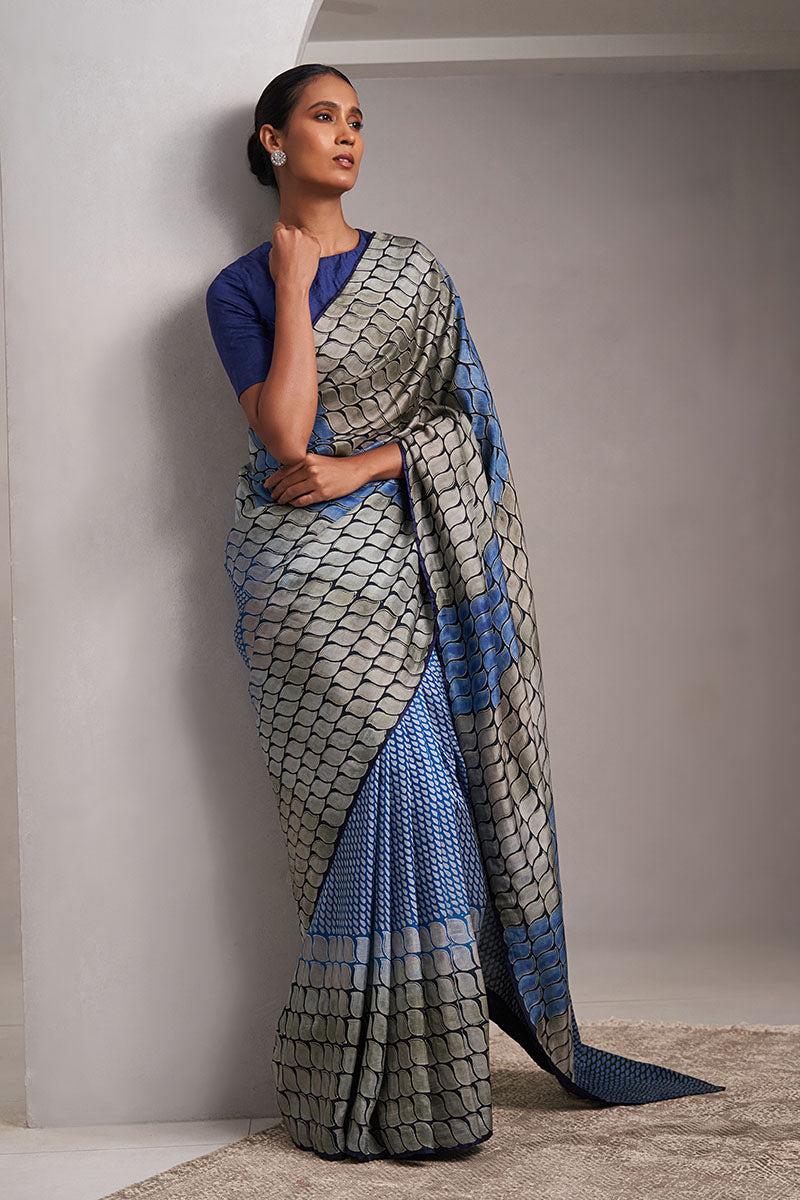 Urmila Mulberry Silk Hand blockprinted saree