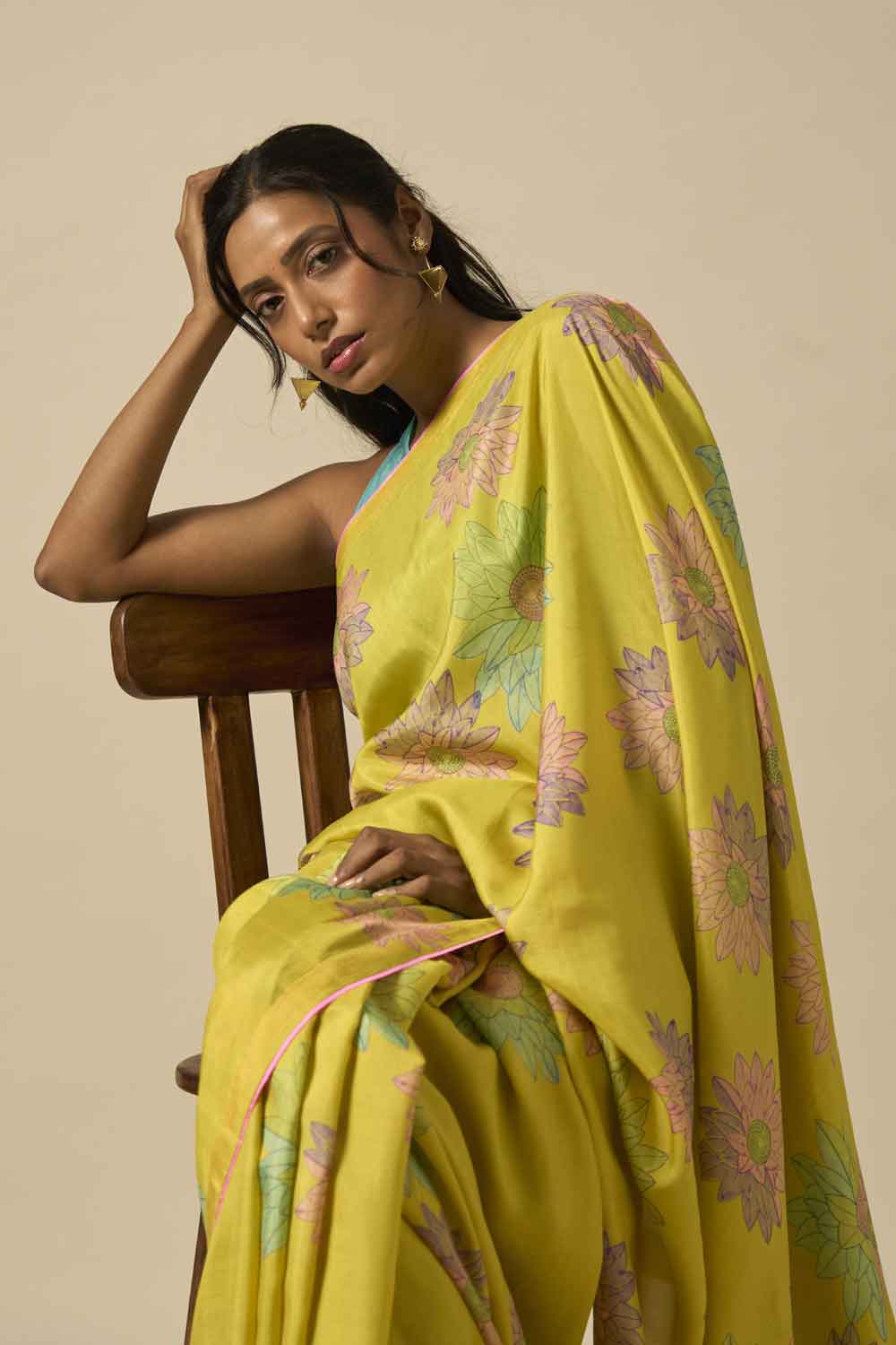 Kamal Mulberry Silk Hand Block Printed Saree