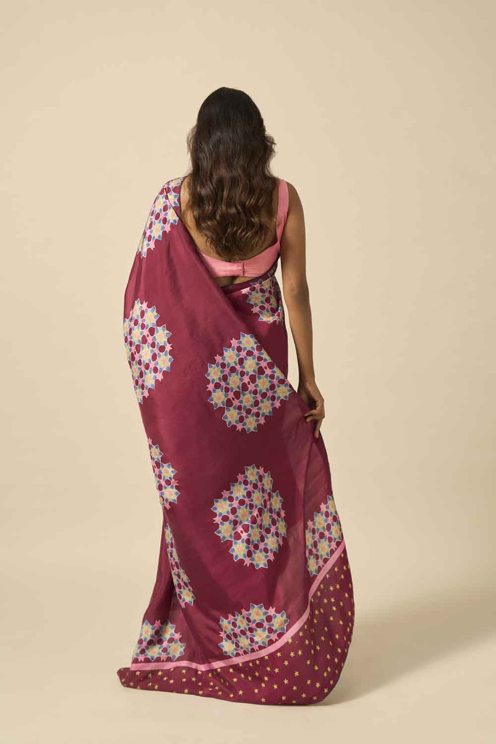 Kalpana Mulberry Silk Hand Block Printed Saree