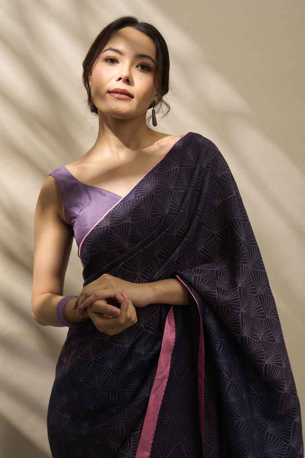 Urmila Mulberry Silk Hand Block Printed Saree