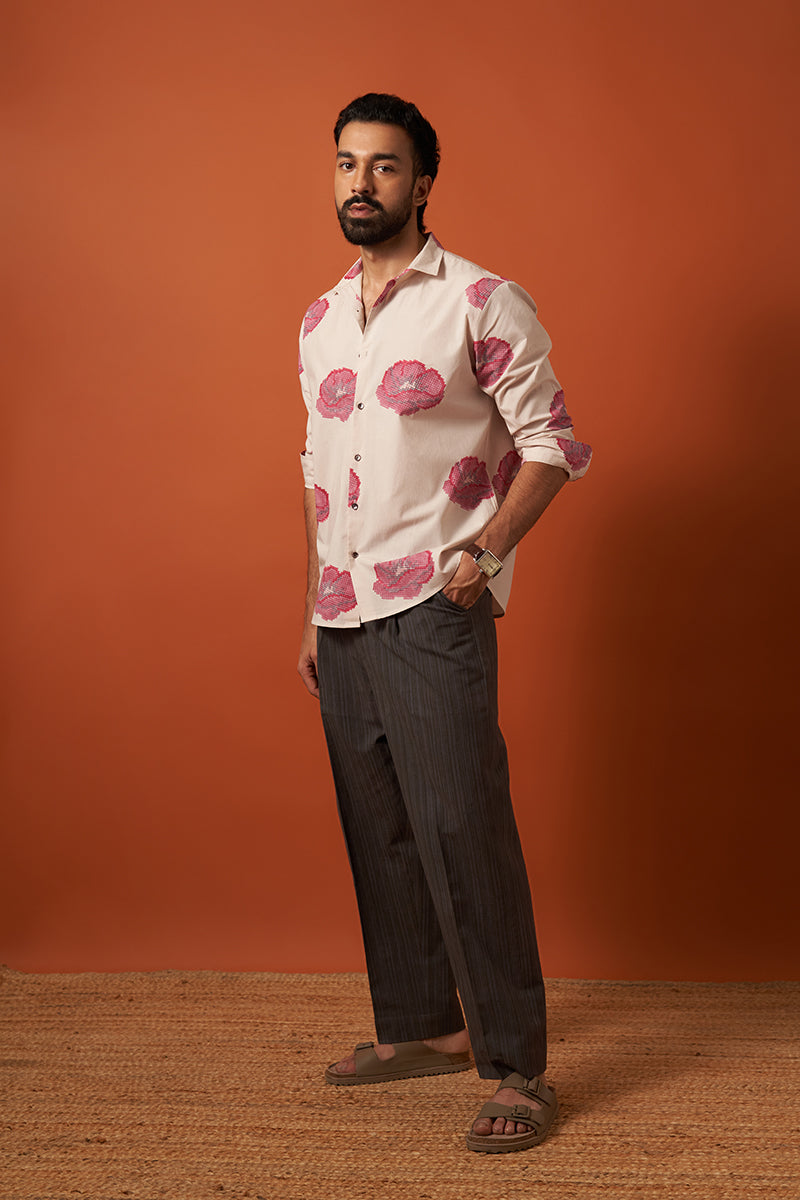 Megh Premium Cotton Hand Blockprinted Shirt