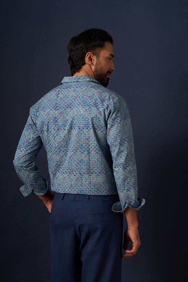 Parna Cotton Hand Blockprinted Shirt