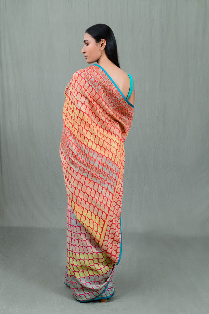 Godavari Chanderi Signature Flip Pallu Saree