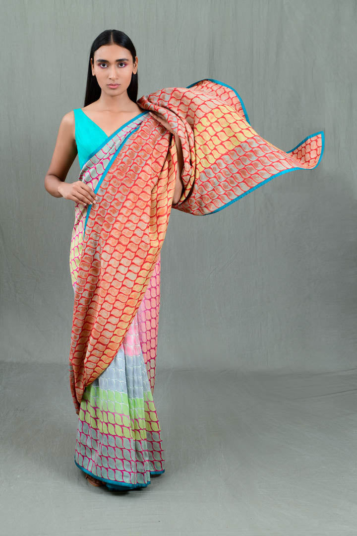 Godavari Chanderi Signature Flip Pallu Saree