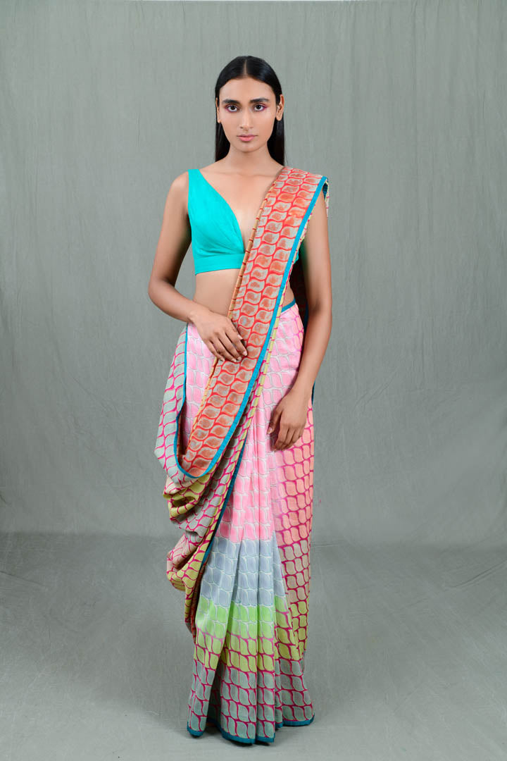 Godavari Chanderi Signature Flip Pallu Saree