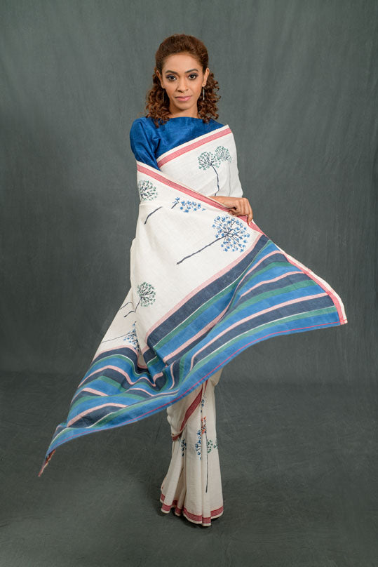 Dandellion Kora Cotton Saree