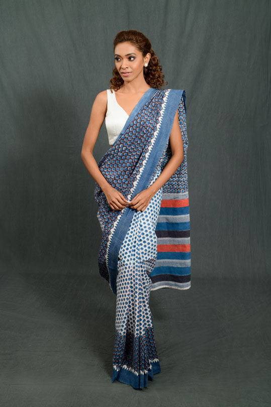 Drops Cotton Saree