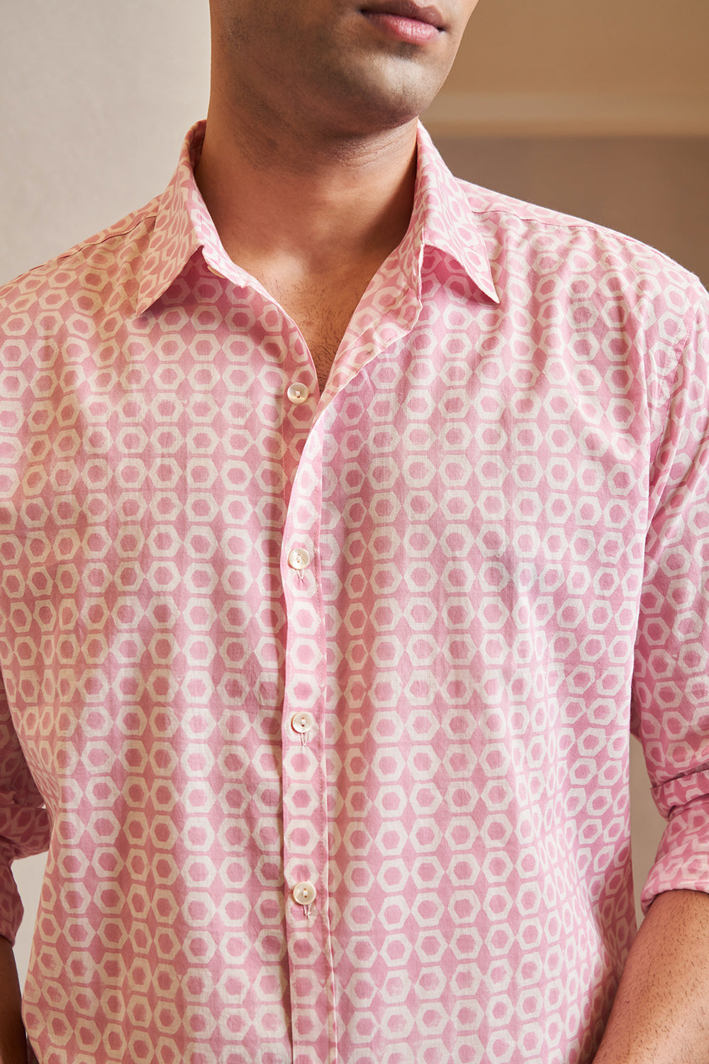 Falsa Nutbolt Gadh Handblock Printed Men's Shirt