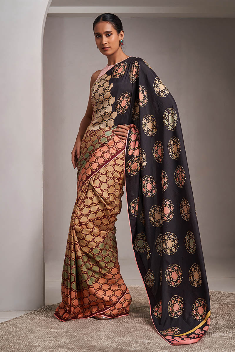 Madhuri Mulberry Silk Hand blockprinted saree