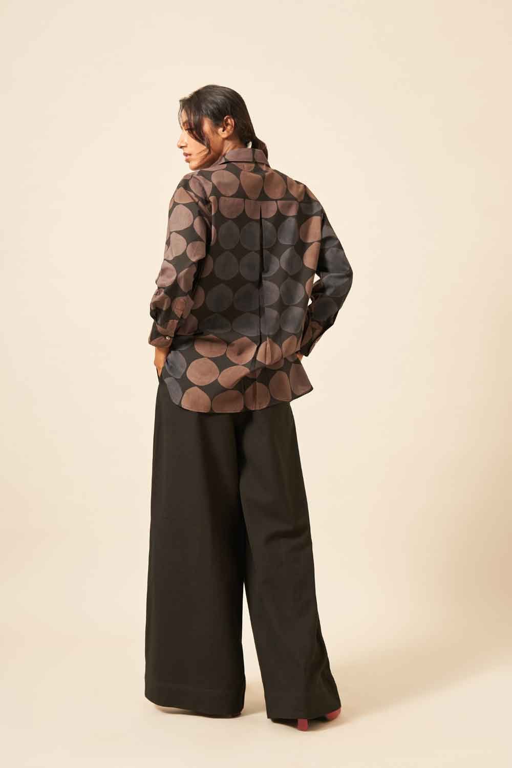 Ritu Black Hand Block Printed Shirt