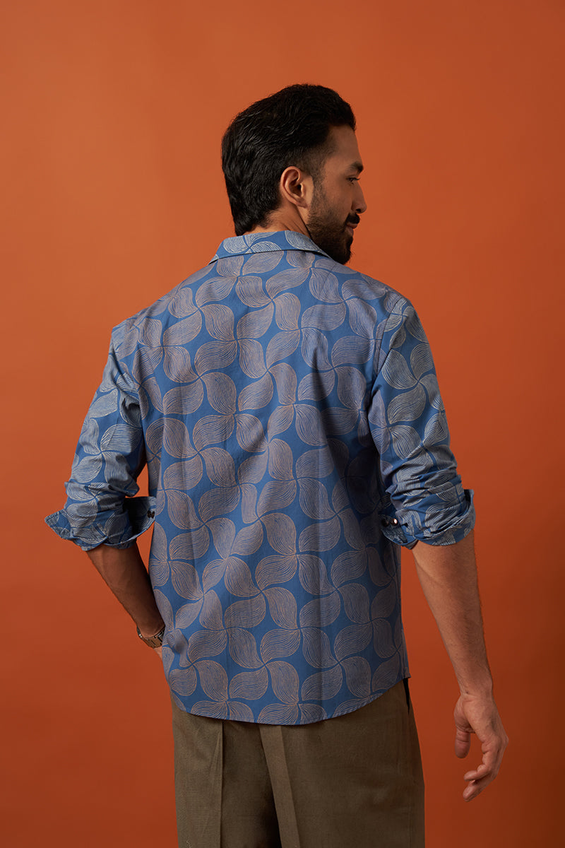 Ritam Cotton Hand Blockprinted Shirt