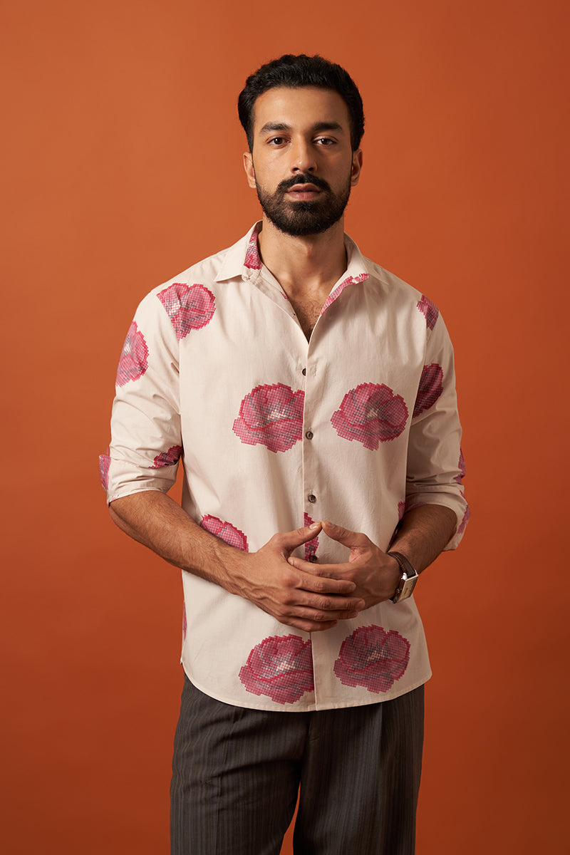Megh Premium Cotton Hand Blockprinted Shirt