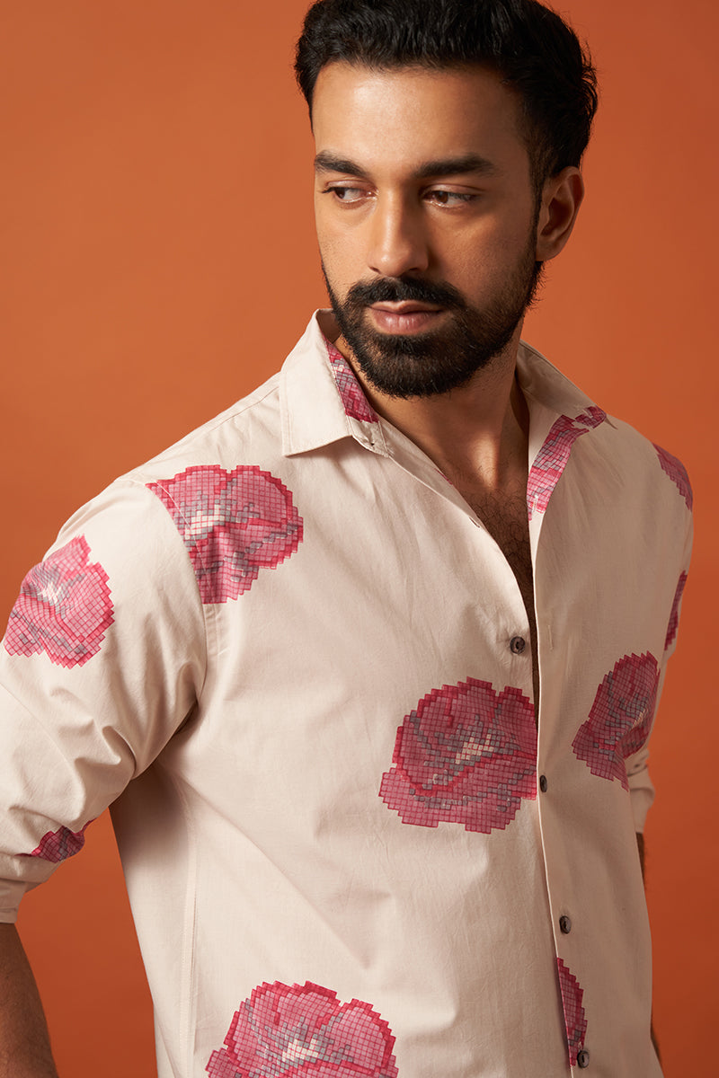 Megh Premium Cotton Hand Blockprinted Shirt