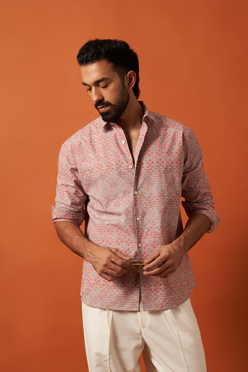 Aksh Premium Cotton Hand Blockprinted Shirt