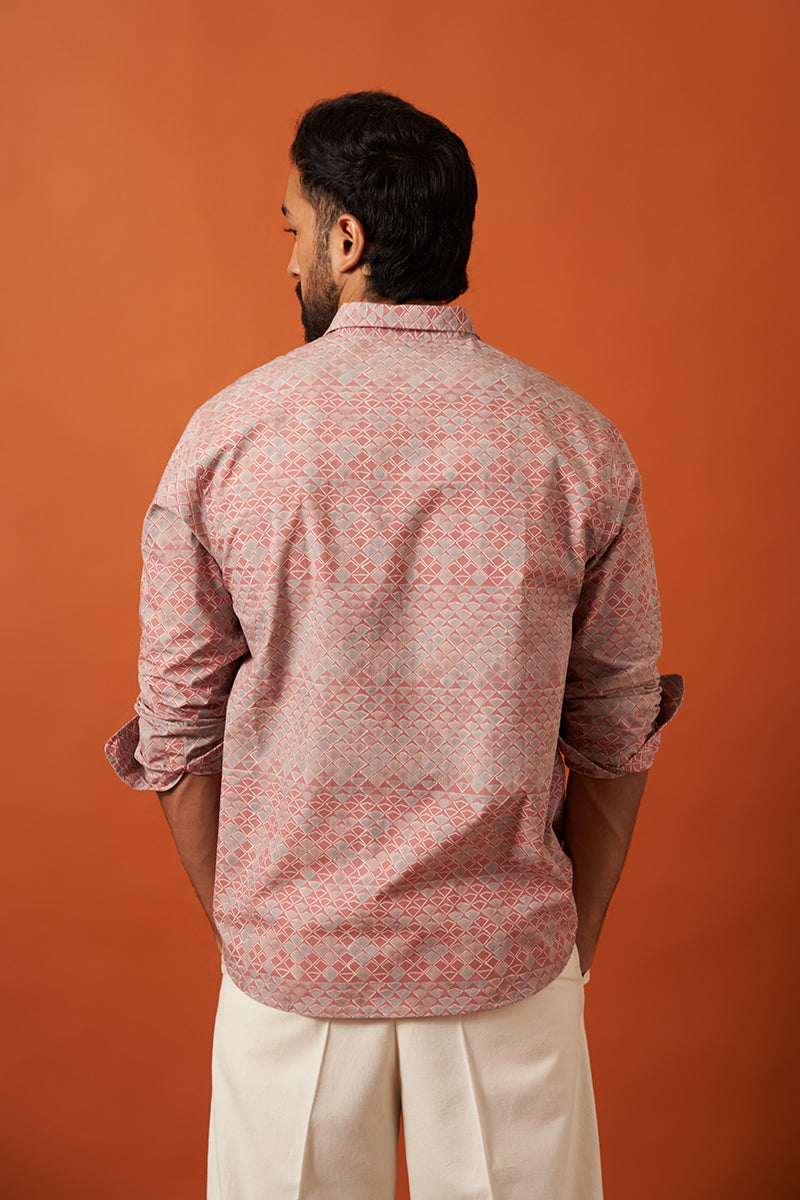 Aksh Premium Cotton Hand Blockprinted Shirt
