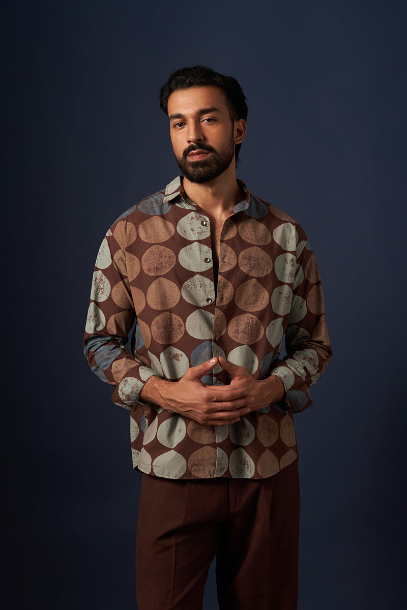 Mool Premium Cotton Hand Blockprinted Shirt