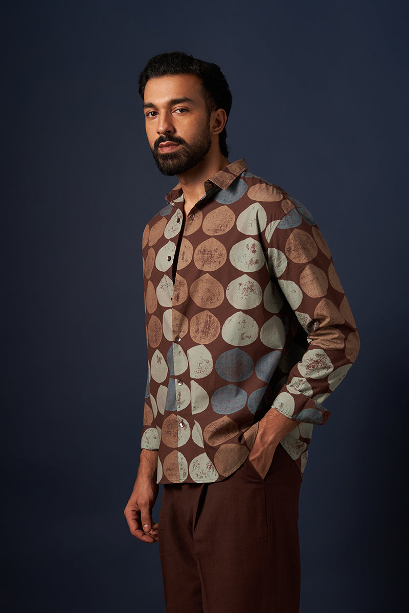 Mool Premium Cotton Hand Blockprinted Shirt