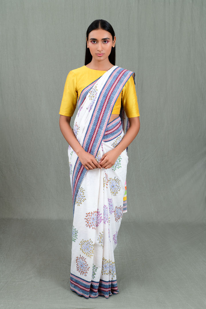 Shooting Leaves Cotton Saree