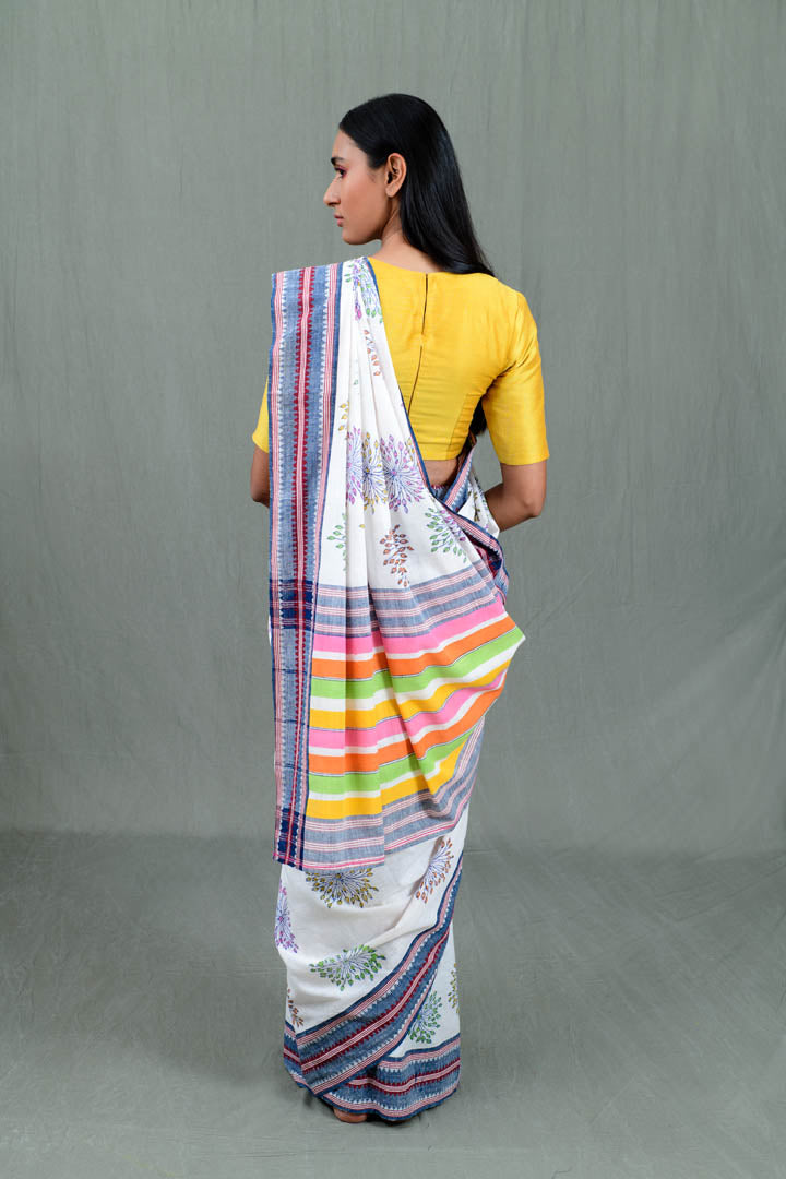 Shooting Leaves Cotton Saree