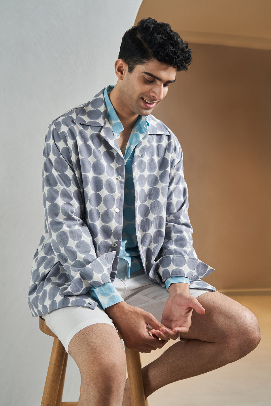 Grey Pebbles Shacket