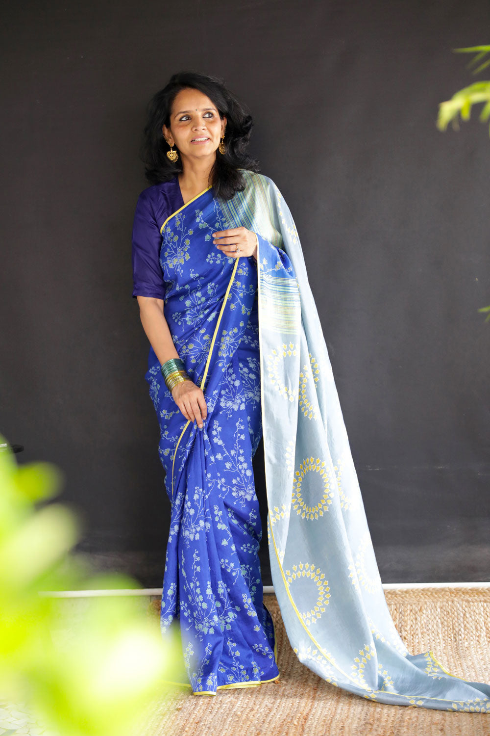 Rewati Mulberry Silk Hand Blockprinted Saree